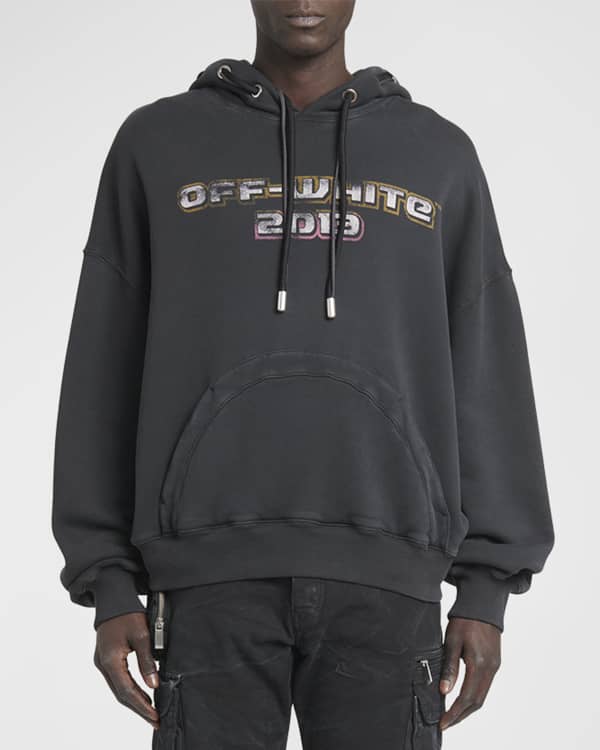 Off White Men s Logo Pullover Hoodie Neiman Marcus