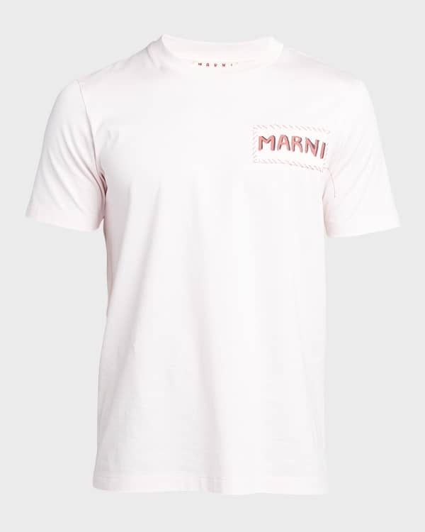 Amiri Men's Logo Flocked Hockey Skater T-Shirt | Neiman Marcus