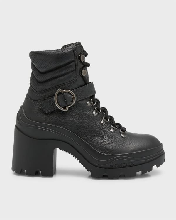 Valentino Garavani Trekking Fur Lined Platform Hiker Ankle Boot