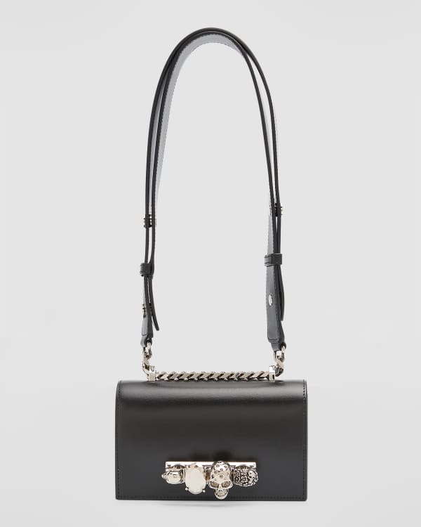 Alexander McQueen Studded Black Handbag with Skull Padlock - Crossbody –  Essex Fashion House