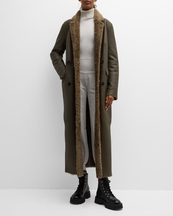 Isabel Marant Habra Oversized Alpaca Wool Boucle Knit Coat