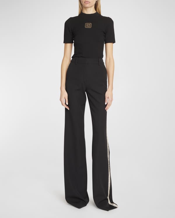 INTERIOR Nico Cuffed-Hem Suit Trousers - Bergdorf Goodman