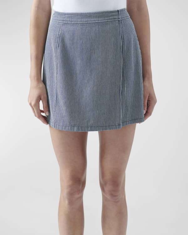 Vince Multi Pleated Short Skirt Neiman Marcus
