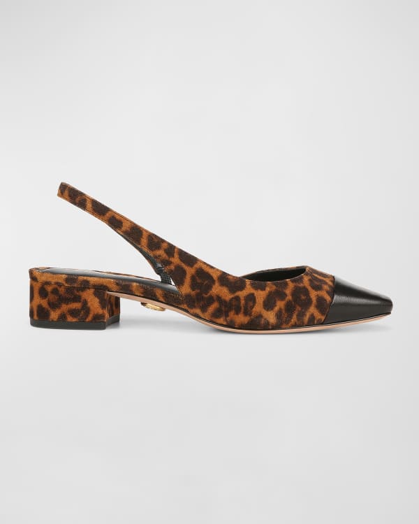 Diane von Furstenberg Koko Floral Leather Slingback Flats Neiman