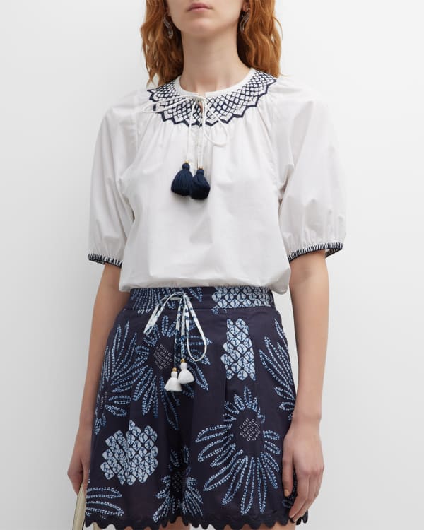 Floral Eyelet Frankie Shirt