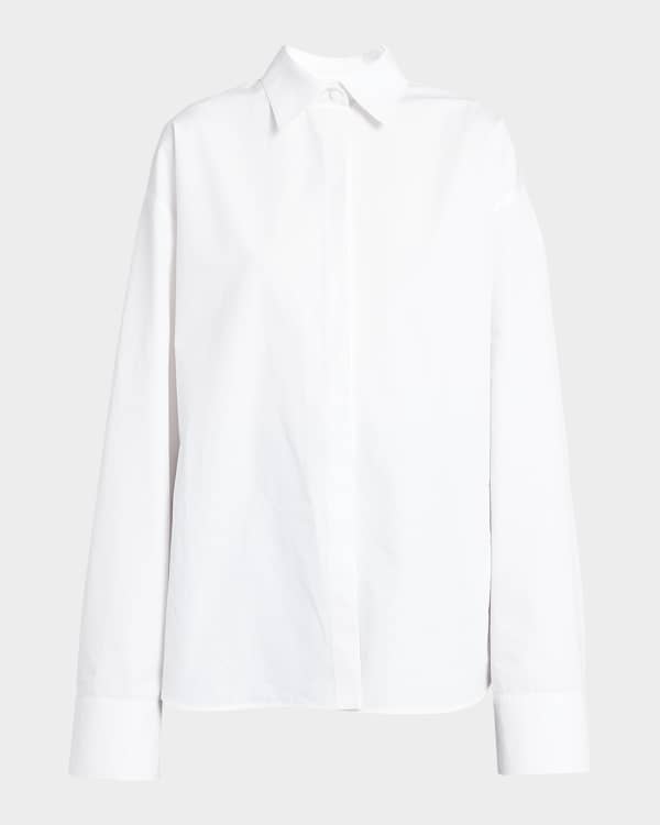 Dolce & Gabbana White Button Down Long Sleeves Blouse Top main image 0