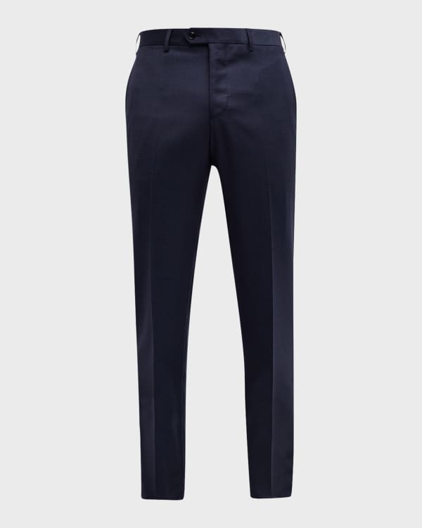 1990s Giorgio Armani Wide Leg Pants in Black on Black