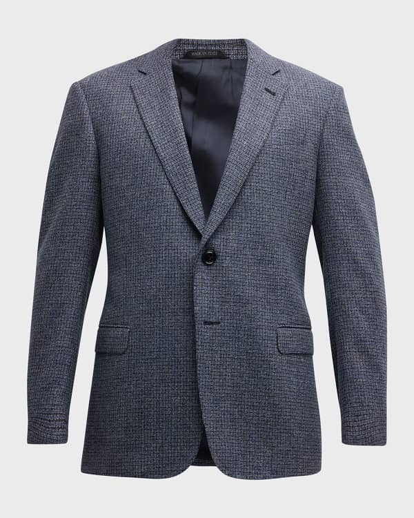 Giorgio Armani Men s Tonal Plaid Sport Coat Neiman Marcus