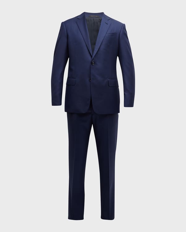 Emporio Armani Men's G-Line Micro Box Wool Suit | Neiman Marcus