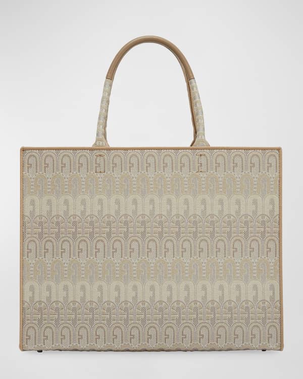 Furla Opportunity Logo Box Tote Bag Neiman Marcus