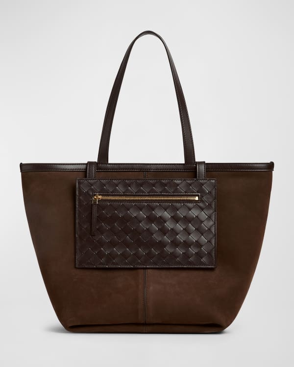 Bottega Veneta Brown Intrecciato Leather Medium Duffel Bag Bottega