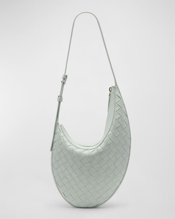 Grey 'Loop Mini' shoulder bag Bottega Veneta - IetpShops Italy - Bottega  Veneta Intrecciato zip laptop case