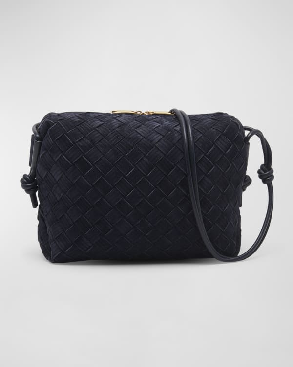 Bottega Veneta Mini Loop Bag in Agate Grey & Muse Brass, Grey. Size all.