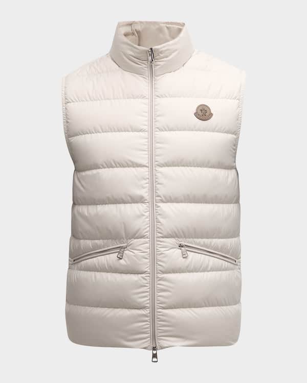 Moncler Matte Merak Vest w Shiny Lining Black Neiman Marcus