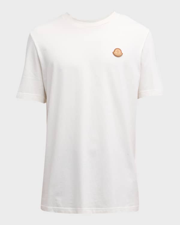 Moncler Men's Logo Lettering T-Shirt | Neiman Marcus