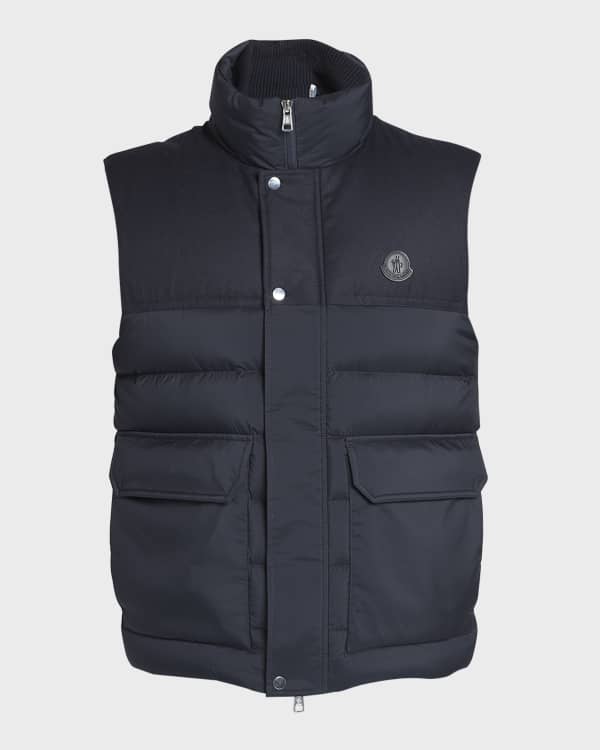 Moncler mixed media puffer new arrivals vest jacket