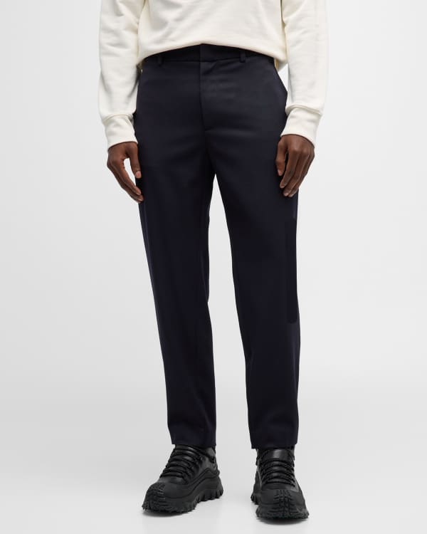 High waisted trousers in wool black - Loewe