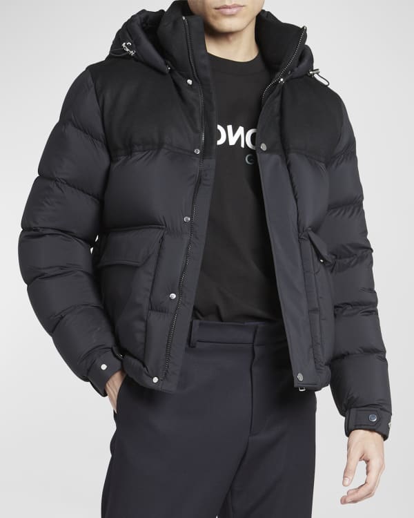 Moncler Men's Barcena Bicolor Puffer Jacket | Neiman Marcus