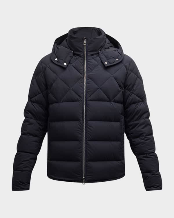 Moncler Men's Benamou Tricolor Quilted Down Jacket | Neiman Marcus