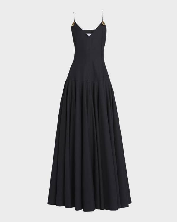 Zuhair Murad slit-sleeved tulle gown - Black
