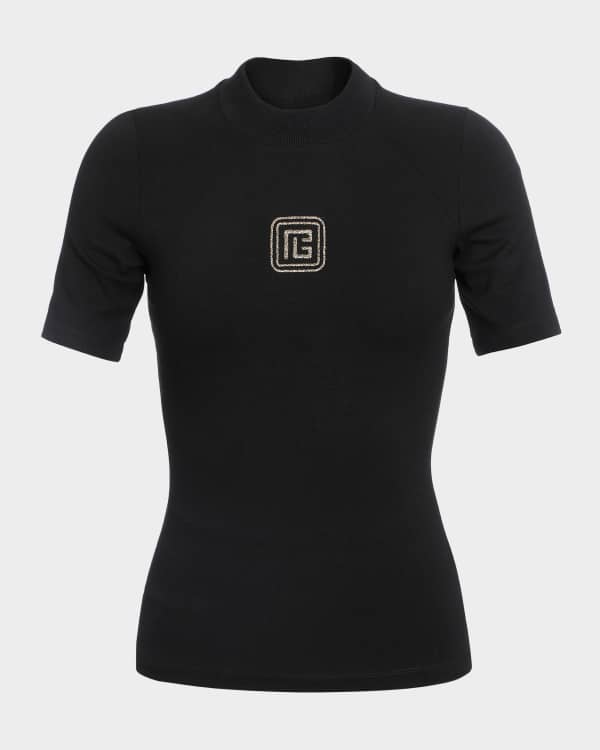 Fendi studded logo t shirt hotsell