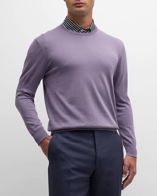 Ralph Lauren Purple Label Men s Long Sleeve Cotton Crewneck
