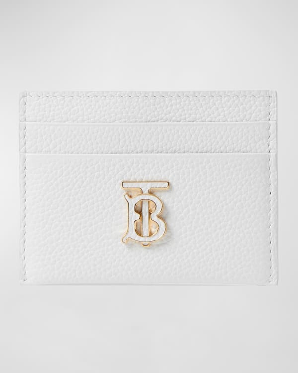 BURBERRY Lambskin Quilted Small Lola Card Holder Grey 1241199