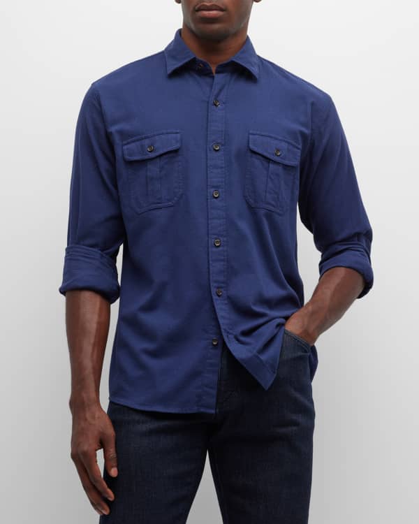 Peter millar denim shirt top