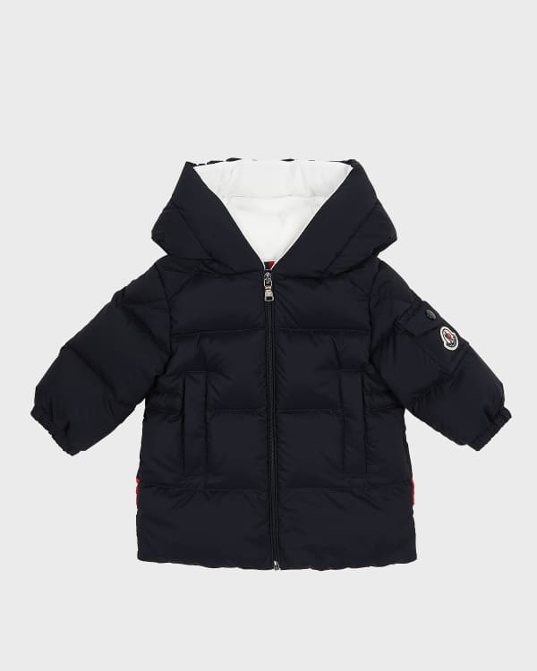 Burberry Boy s Mini Chrissy Check Parka Coat Size 12M 2 Neiman