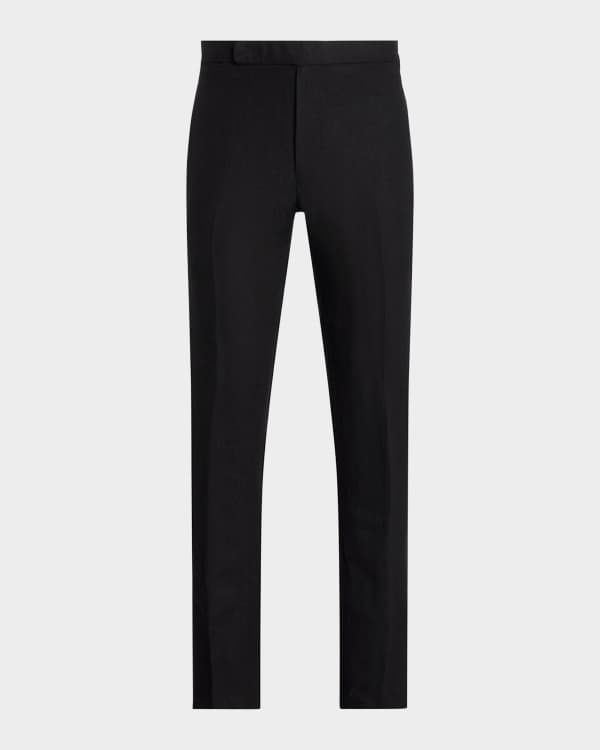 Saint Laurent Men's Velvet Tuxedo Pants | Neiman Marcus