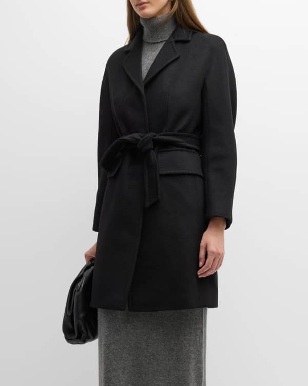 Jil Sander Single-Breasted Felted Wool Coat | Neiman Marcus