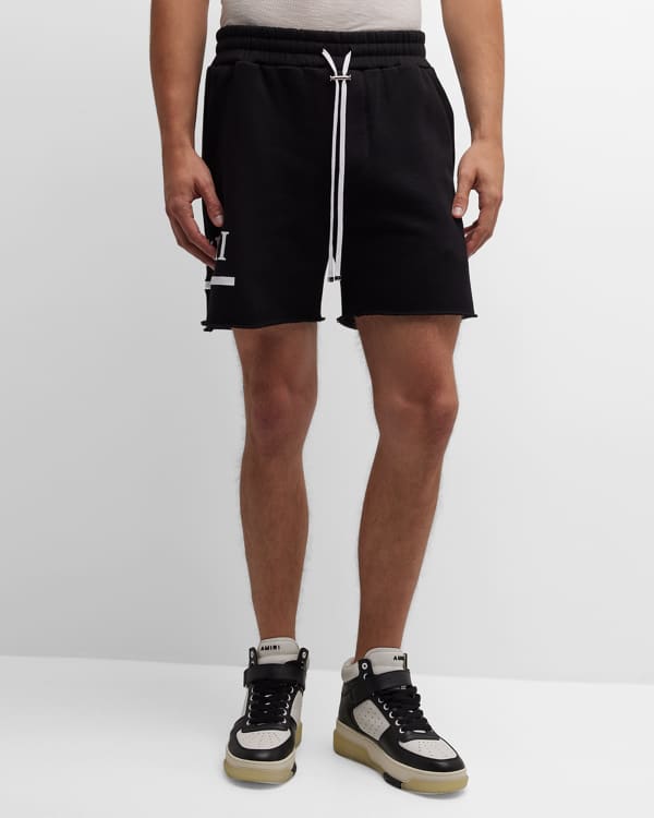 Off-White Men's Diag Wave Outline Sweat Shorts | Neiman Marcus