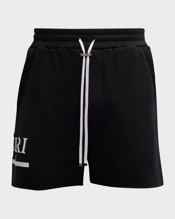 MEN'S MOSCHINO SIDE STRIPE LOGO SHORTS - WHITE 