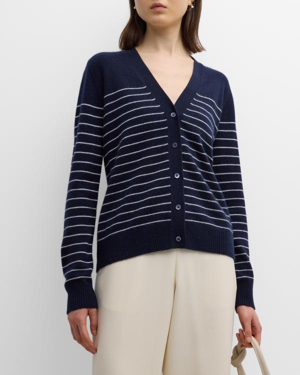 Cardigan Ann Taylor Loft Rayé Blanc Et Noir - Taille M - Occasion Excellent état