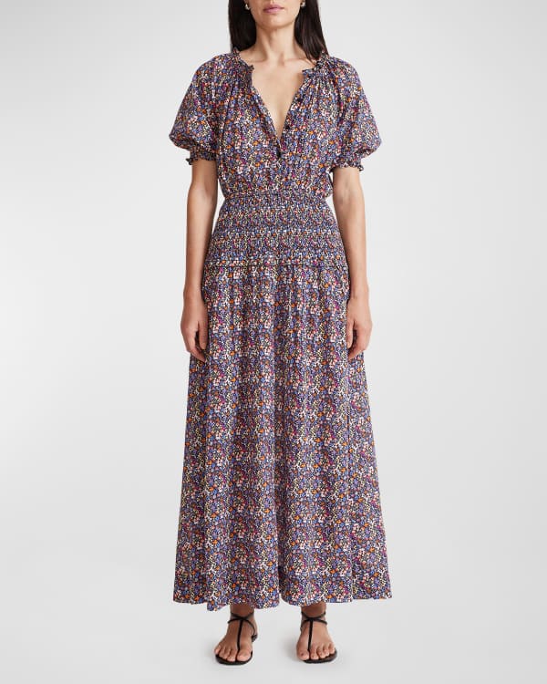 Nika - Lightweight floral print midi dress for women main image 0