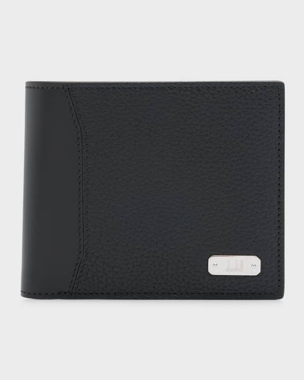 Black And Brown Bi Fold Mens Designer Pu Leather Wallet