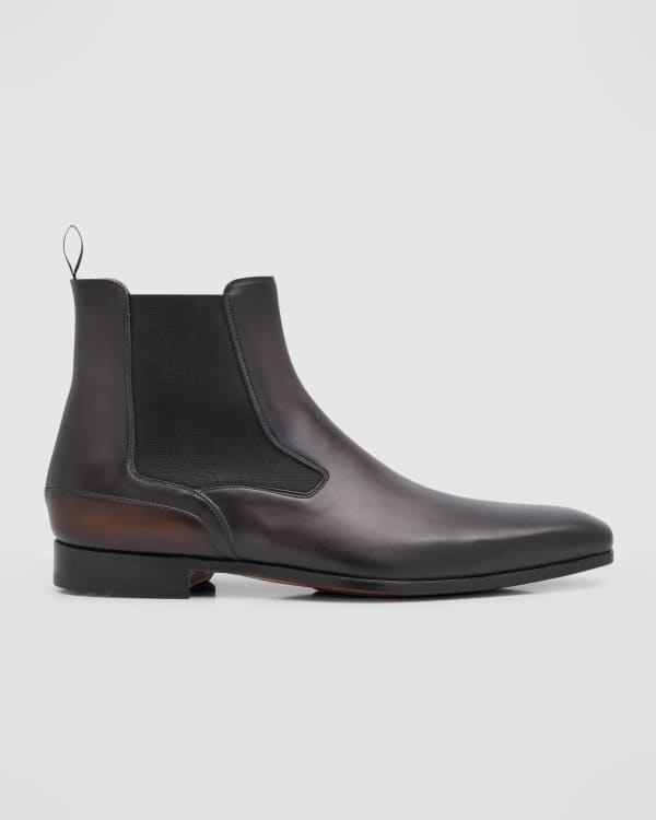 Vince Men's Reggio Leather Chelsea Boots | Neiman Marcus