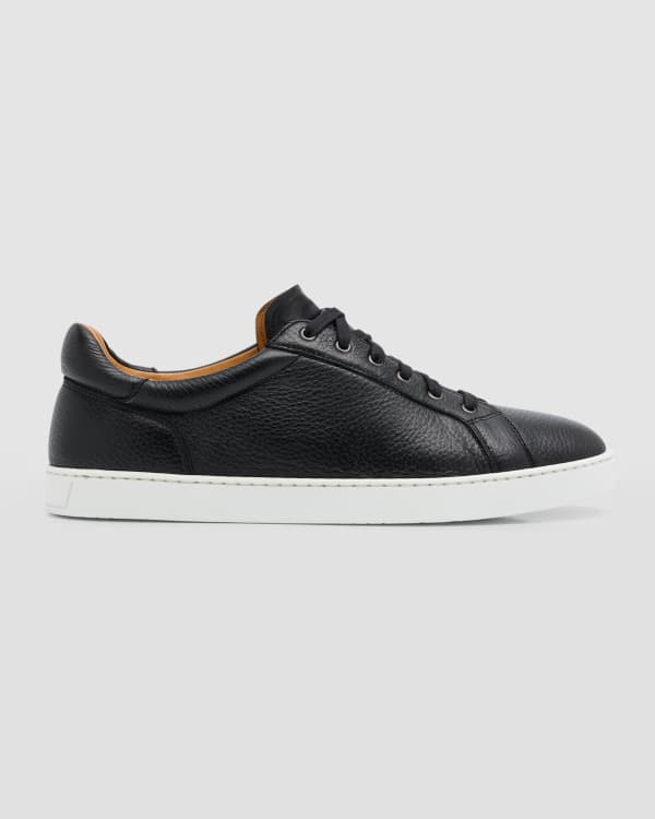 Burberry Men's Check Knit Box Low-Top Sneakers | Neiman Marcus