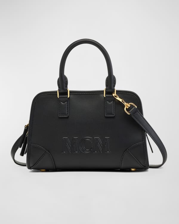 MCM Small Boston Bag - Brown Handle Bags, Handbags - W3045288