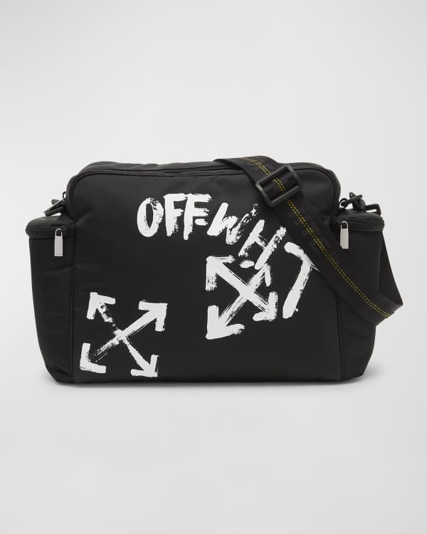 Swipe) @FENDI Diaper Bag. Black Nylon - 5thavenuehustler