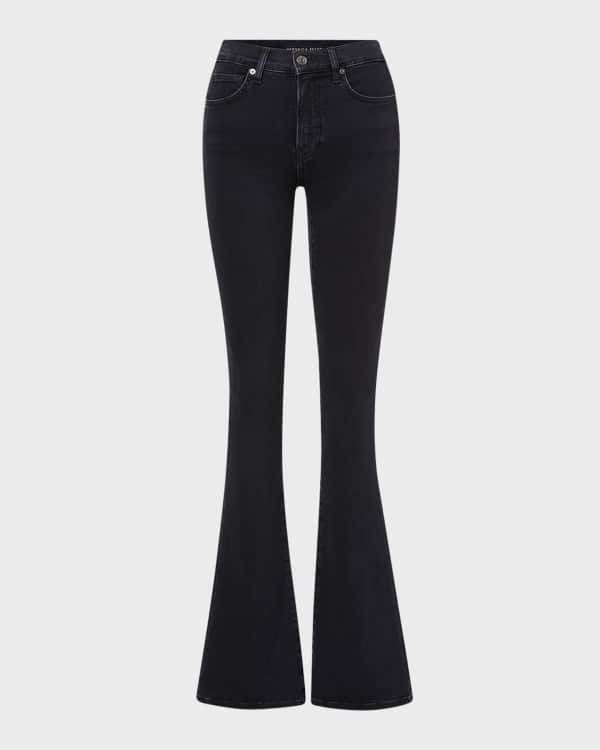 Veronica Beard Florence Flare Jeans with Chains | Neiman Marcus