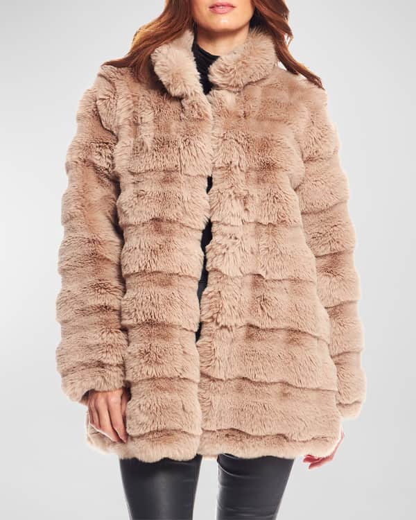 Neiman marcus faux fur coat on sale