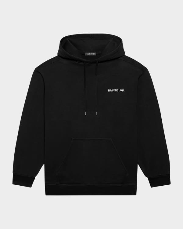 Balenciaga Men's Wool Logo Sweater | Neiman Marcus