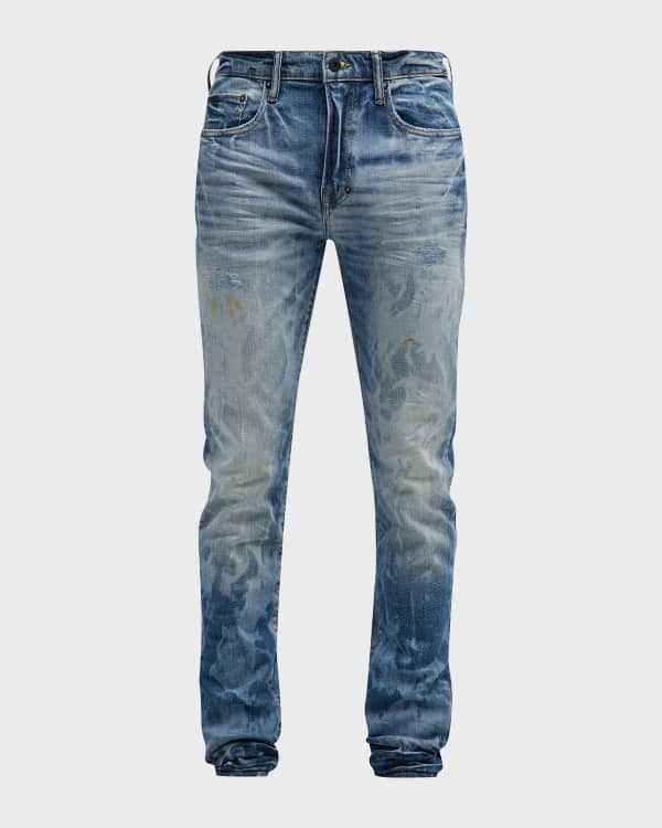 Blue Aloha straight-fit jeans, Amiri