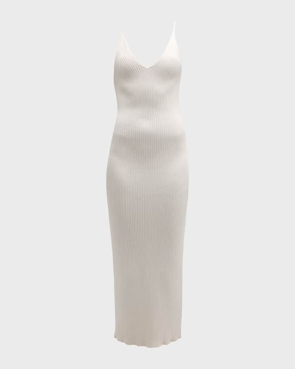 Tibi Edith Pleating Dress with Belt Neiman Marcus