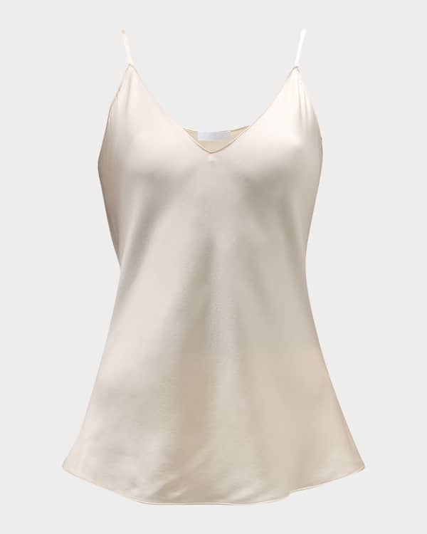 NILI LOTAN Joris draped silk-satin camisole