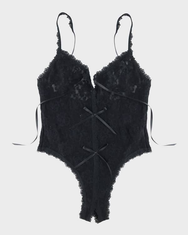 Chantilly lace plunge teddy hot sale