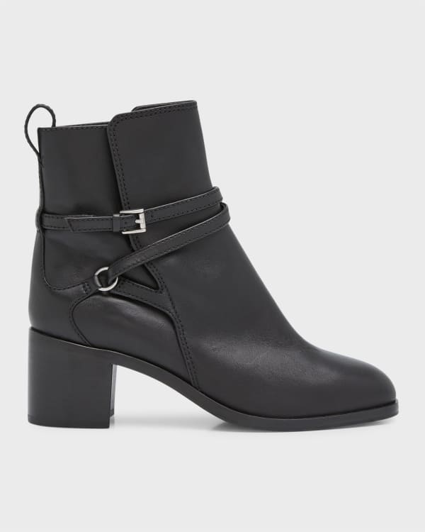 Patti Wedge Half Boots - Luxury Black