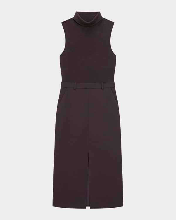 Theory Sleeveless Tiered Halter Maxi Dress | Neiman Marcus