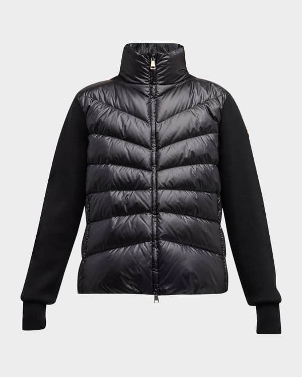 Moncler mixed media down jacket online